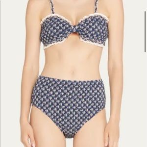 Sea NY Smocked Two Piece Bathing Suit